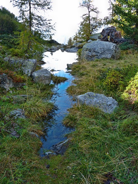 Wanderweg unter Wasser