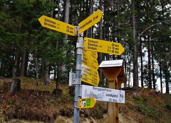 Wegweiser Chräzerenpass