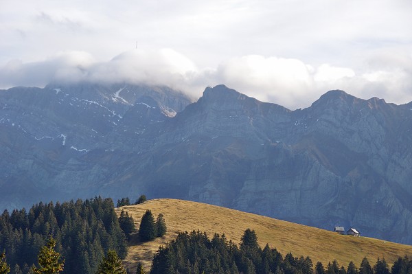 Säntis in Wolken