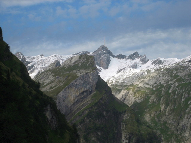 Alpsteintour2; Ageteplatte mit Säntis