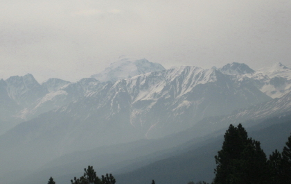 Vinschgau6-1; Blick vom Ofenpass auf den Ortler 3905 m