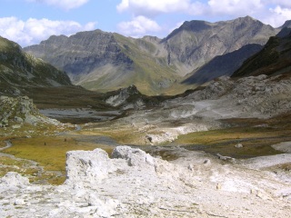 Blick vom Passo della Greina  nach Westen zum Pz Canal