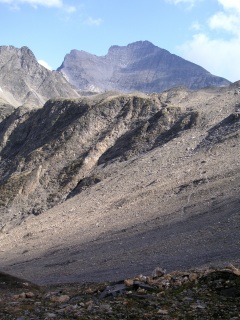 Schotterfeld zum Gletschersee