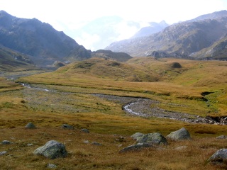 Crap la Crusch mit Blick Richtung Motterasciohütte