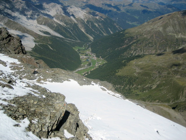 Sulden09-Tiefblick auf Sulden