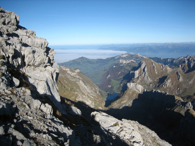 2-Tagestour Alpstein 04, Blick ins Tal