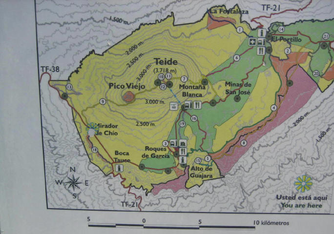 Teneriffa14, Hinweisschild