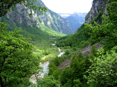 Das Val Bavona von Foroglio mit Blick nach Süden