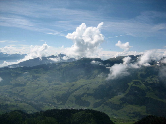 Lütispitze08, Quellwolken bilden sich