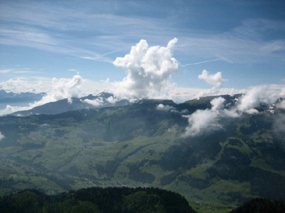 Lütispitze08, Quellwolken bilden sich