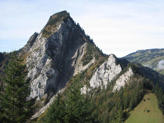 Rigi-Hochflue13, Blick zum Gipfel