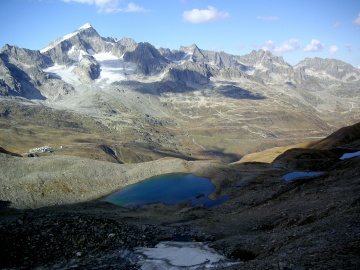 Furkapass, Gr. Furkahorn, Sidelenhorn, Galenstock, Bielenhörner und der Sidelengletscher